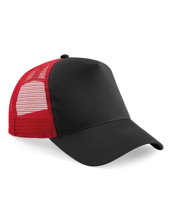 Beechfield Snapback Trucker Cap | Unisex | Two Tone | 5 Panel | 24 Colours | One Size - Hat - Logo Free Clothing