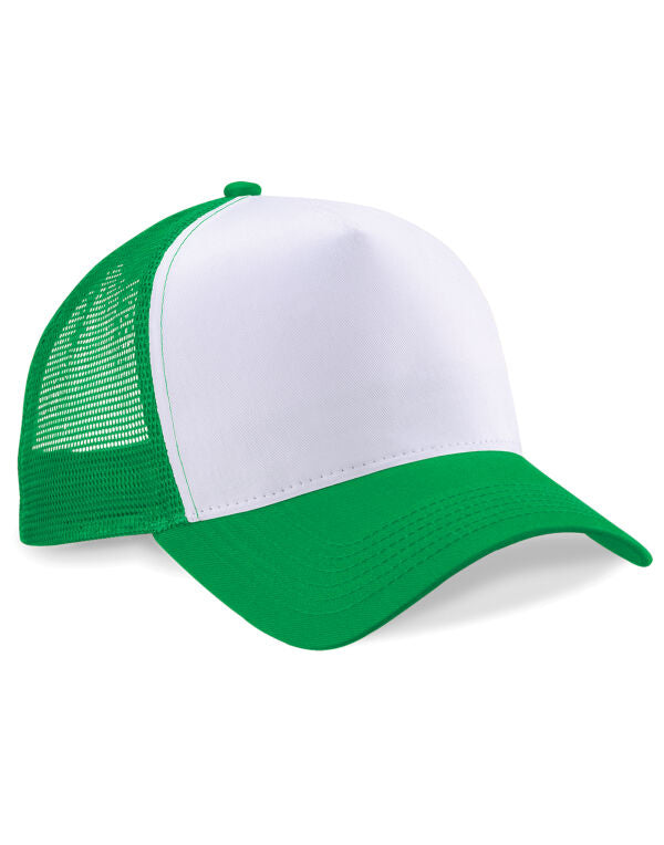 Beechfield Snapback Trucker Cap | Unisex | Two Tone | 5 Panel | 24 Colours | One Size - Hat - Logo Free Clothing