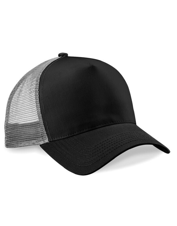 Beechfield Snapback Trucker Cap | Unisex | Two Tone | 5 Panel | 24 Colours | One Size - Hat - Logo Free Clothing