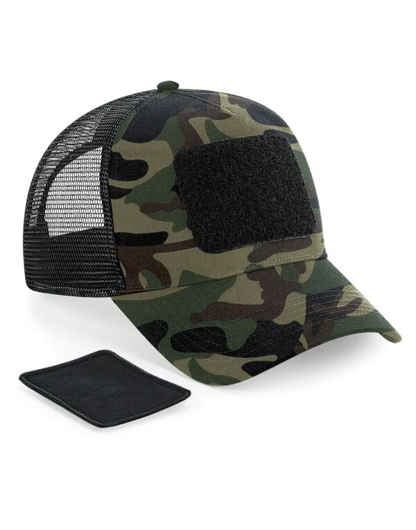 Beechfield Patch Snapback Trucker Cap | Unisex | 5 Panel | 5 Colours | One Size - Hat - Logo Free Clothing
