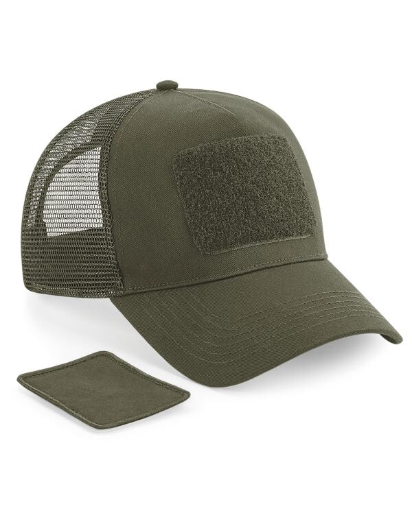 Beechfield Patch Snapback Trucker Cap | Unisex | 5 Panel | 5 Colours | One Size - Hat - Logo Free Clothing