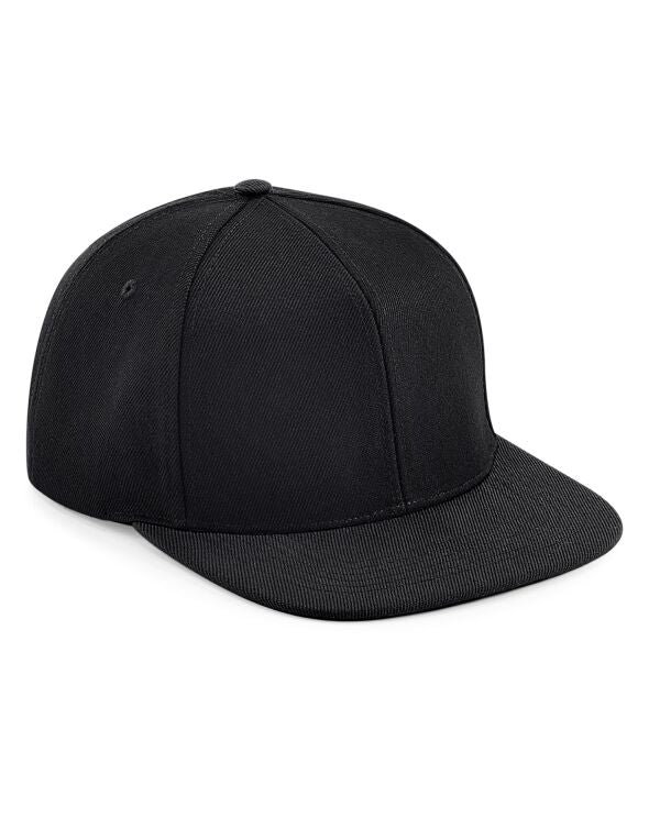 Beechfield Original Flat Peak 6 Panel Snapback Cap | Unisex | 5 Colours | One Size - Hat - Logo Free Clothing