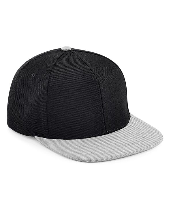 Beechfield Original Flat Peak 6 Panel Snapback Cap | Unisex | 5 Colours | One Size - Hat - Logo Free Clothing