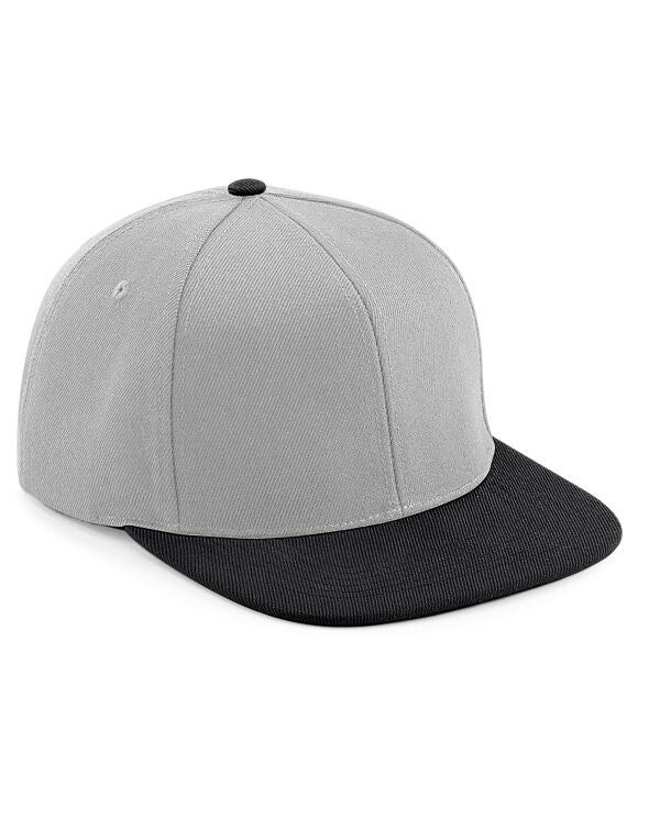 Beechfield Original Flat Peak 6 Panel Snapback Cap | Unisex | 5 Colours | One Size - Hat - Logo Free Clothing