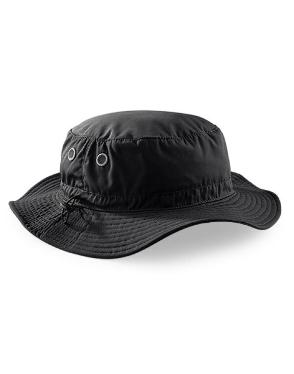 Beechfield Cargo Bucket Hat | Unisex | UPF 50+ | Cord Adjustment | 5 Colours | One Size - Hat - Logo Free Clothing