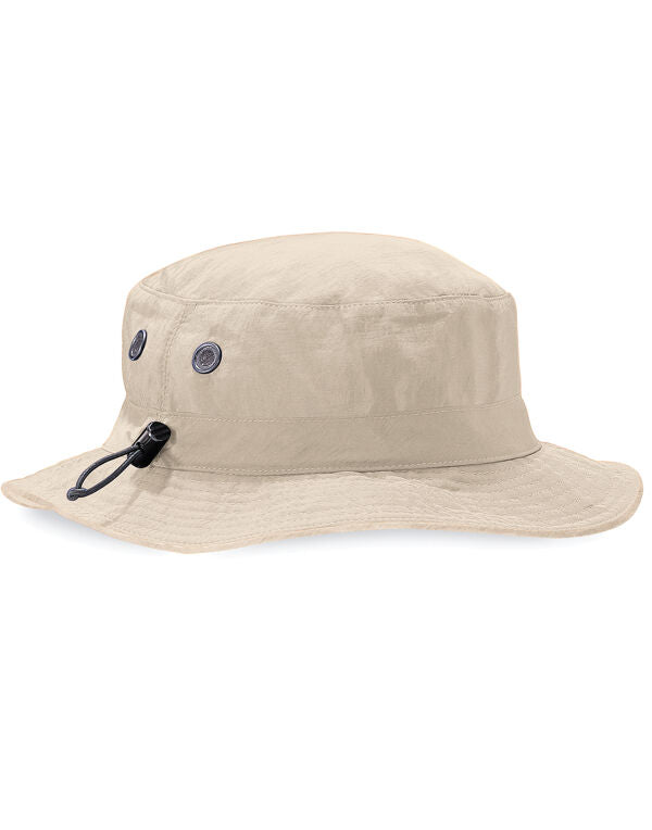 Beechfield Cargo Bucket Hat | Unisex | UPF 50+ | Cord Adjustment | 5 Colours | One Size - Hat - Logo Free Clothing