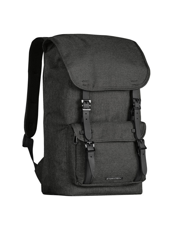 Stormtech Oasis Backpack | 25 Litre Rucksack | Multiple Pockets | Black or Grey - Bag - Logo Free Clothing