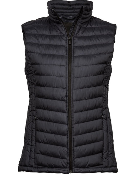 Tee Jays Ladies Zepelin Gilet | Lightweight Padded Body Warmer | Black or Navy | S-3XL - Gilet - Logo Free Clothing