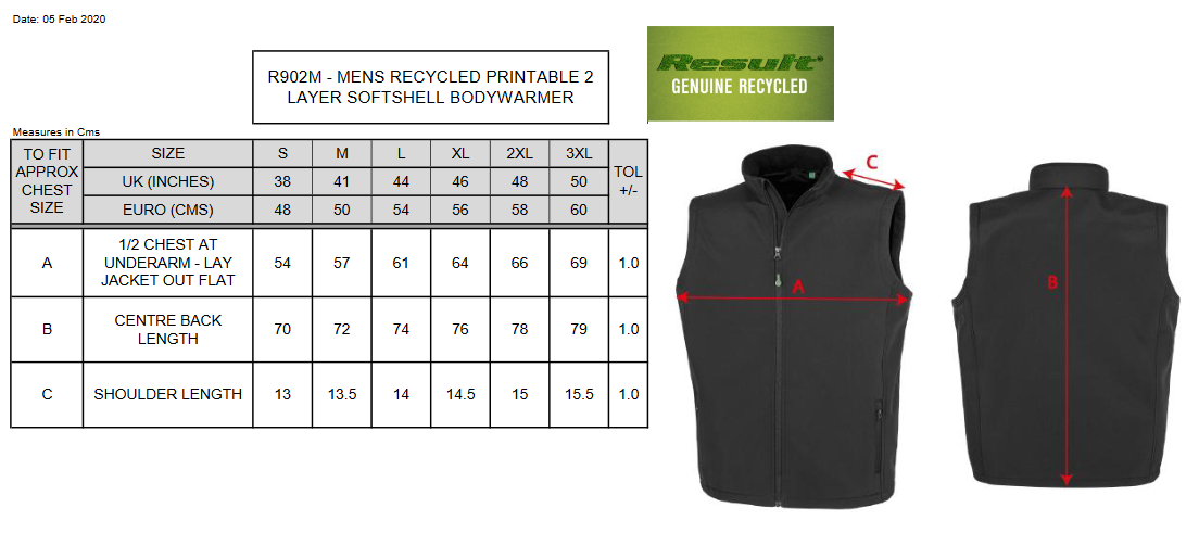 Result Recycled 2-Layer Mens Softshell Gilet | Sustainable Body Warmer | 4 Colours | S-3XL - Gilet - Logo Free Clothing