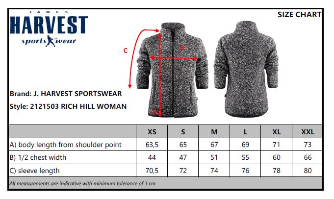 James Harvest Rich Hill Fleece | Ladies Heavyweight Zip-Up Fleece Jacket | 3 Colours | XS-2XL