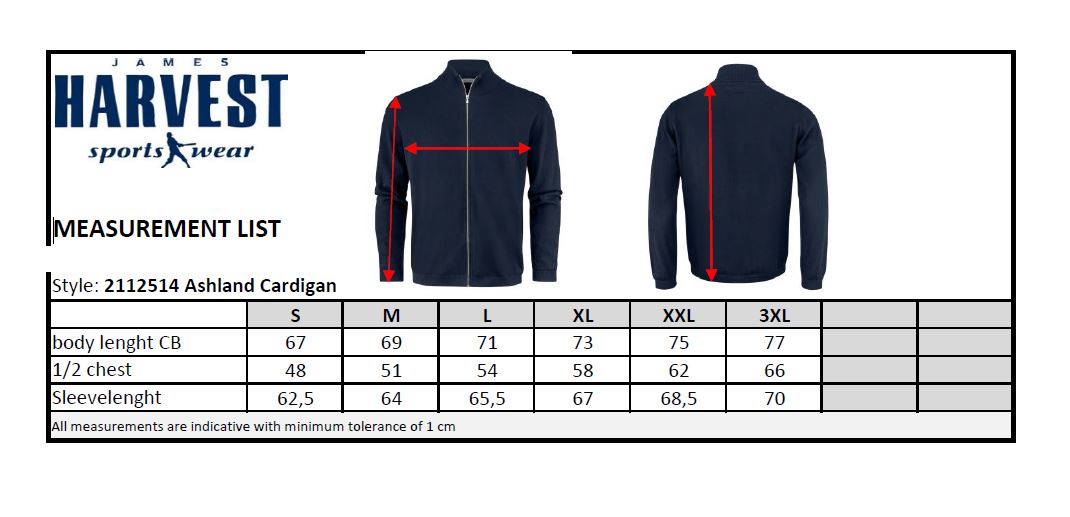 James Harvest Ashland Mens Zip-Up Jumper | Full Zip Knitwear | Organic Cotton | 3 Colours | S-3XL - Knitwear - Logo Free Clothing