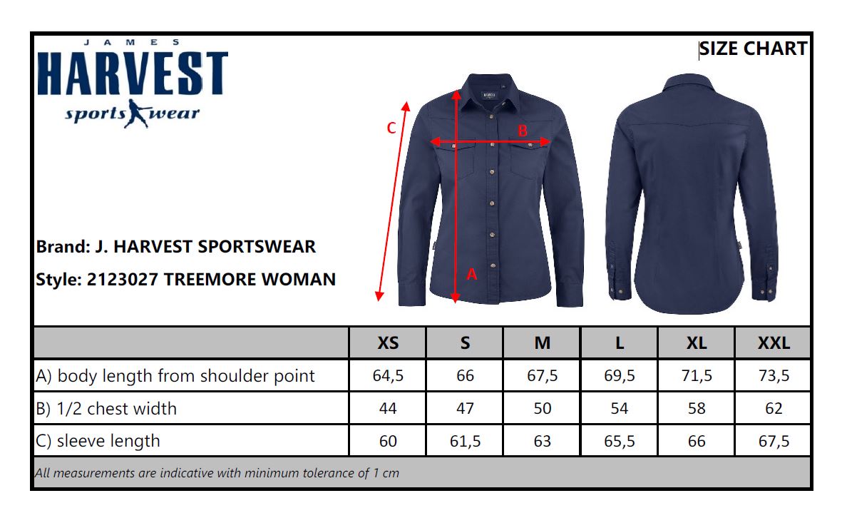 James Harvest Treemore Ladies Shirt | Long Sleeve | Soft Cotton Twill | 3 Colours | XS-2XL