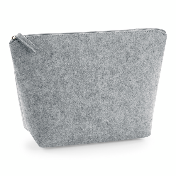 BagBase Felt Accessory Bag | 1 to 3 Litre Capacity | Matching Zipper | 6 Colours | S-M