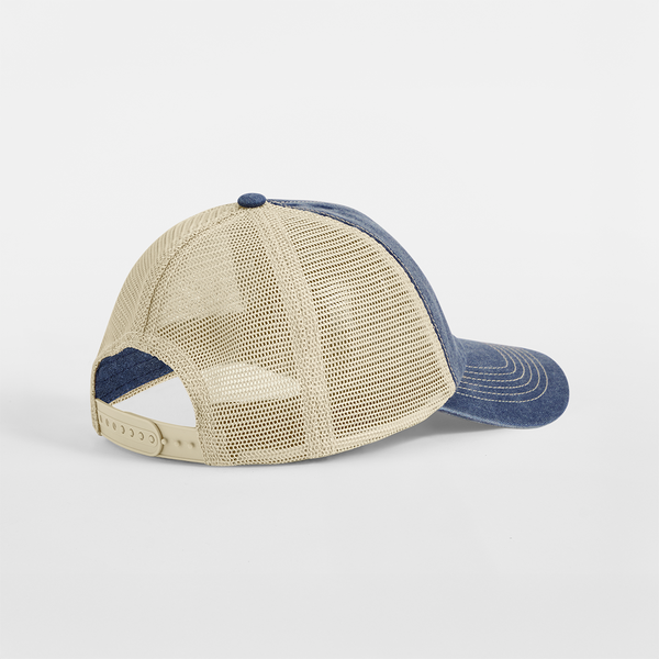 Beechfield 6 Panel Vintage Trucker Cap | Unisex | Contrast Styling | 4 Colours | One Size