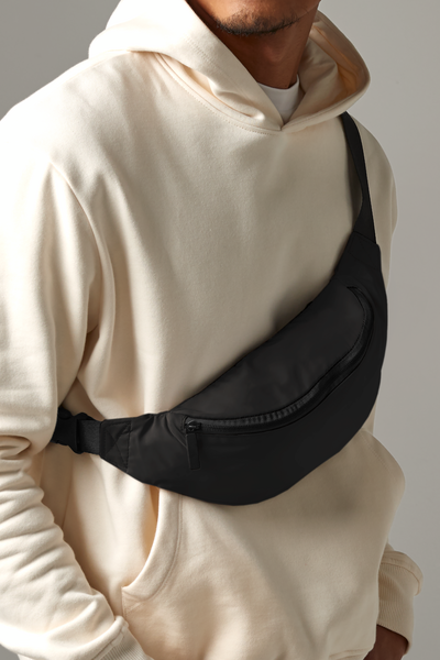 BagBase Studio Belt Bag | 2.5 Litre Capacity | Crossbody Bag | Black | One Size