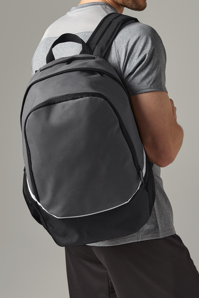 Quadra Pro Team Backpack | 17 Litre Rucksack | Wet Pocket | Padded Straps | Grey or Red | One Size