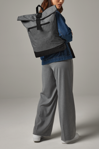 BagBase Roll Top Backpack | 20 Litre Rucksack | Laptop Storage to 15.6" | 5 Colours | One Size