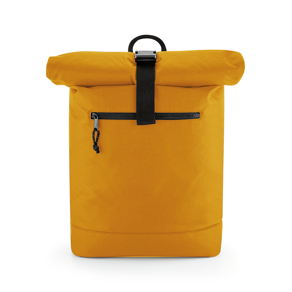 BagBase Recycled Roll Top Backpack | 20 Litre Rucksack | Laptop Storage to 15.6" | 7 Colours | One Size