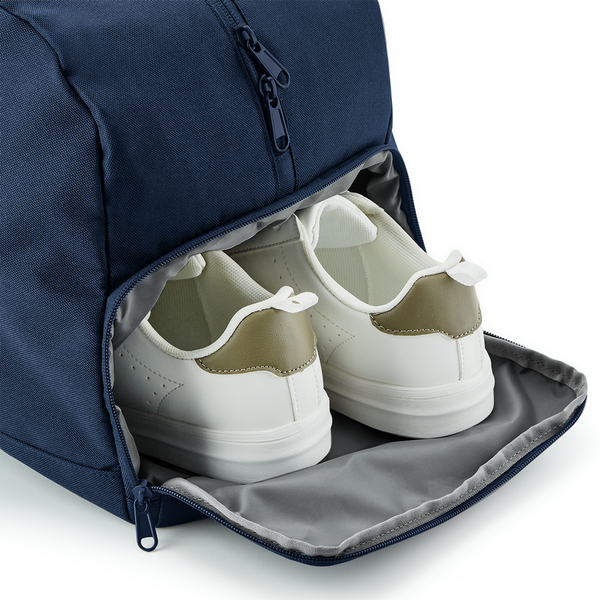 BagBase Recycled Essentials Holdall Bag | 35 Litre Duffle Weekender | Shoe Pocket | 34 Colours | One Size