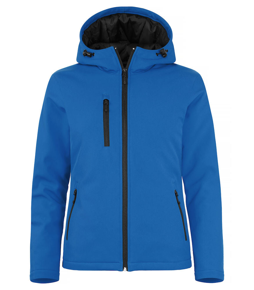 Clique Ladies Padded Hooded Softshell Jacket. Waterproof 5000mm. 6 Colours XS-2XL - Summer Jacket - Logo Free Clothing