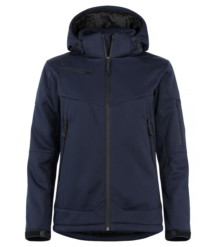 Clique Grayland Ladies Padded Softshell Jacket. Removable Hood. Waterproof 10 000mm. XS-2XL - Winter Jacket - Logo Free Clothing