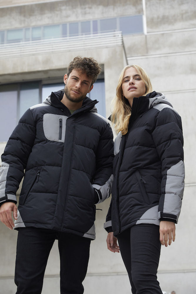 Clique Dumas - Mens Padded Heavy Winter Jacket. Reflective Panels WP5000mm. XS-3XL - Winter Jacket - Logo Free Clothing