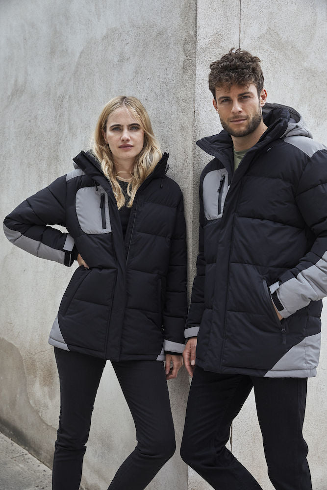 Clique Dumas - Mens Padded Heavy Winter Jacket. Reflective Panels WP5000mm. XS-3XL - Winter Jacket - Logo Free Clothing