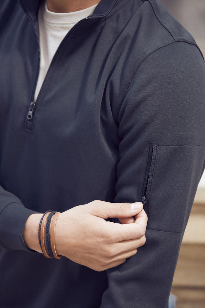 Clique Active Half Zip Sweatshirt. Spun Dyed- Unisex 1/2 Zip. 5 Colours. XS-3XL - Sweatshirt - Logo Free Clothing