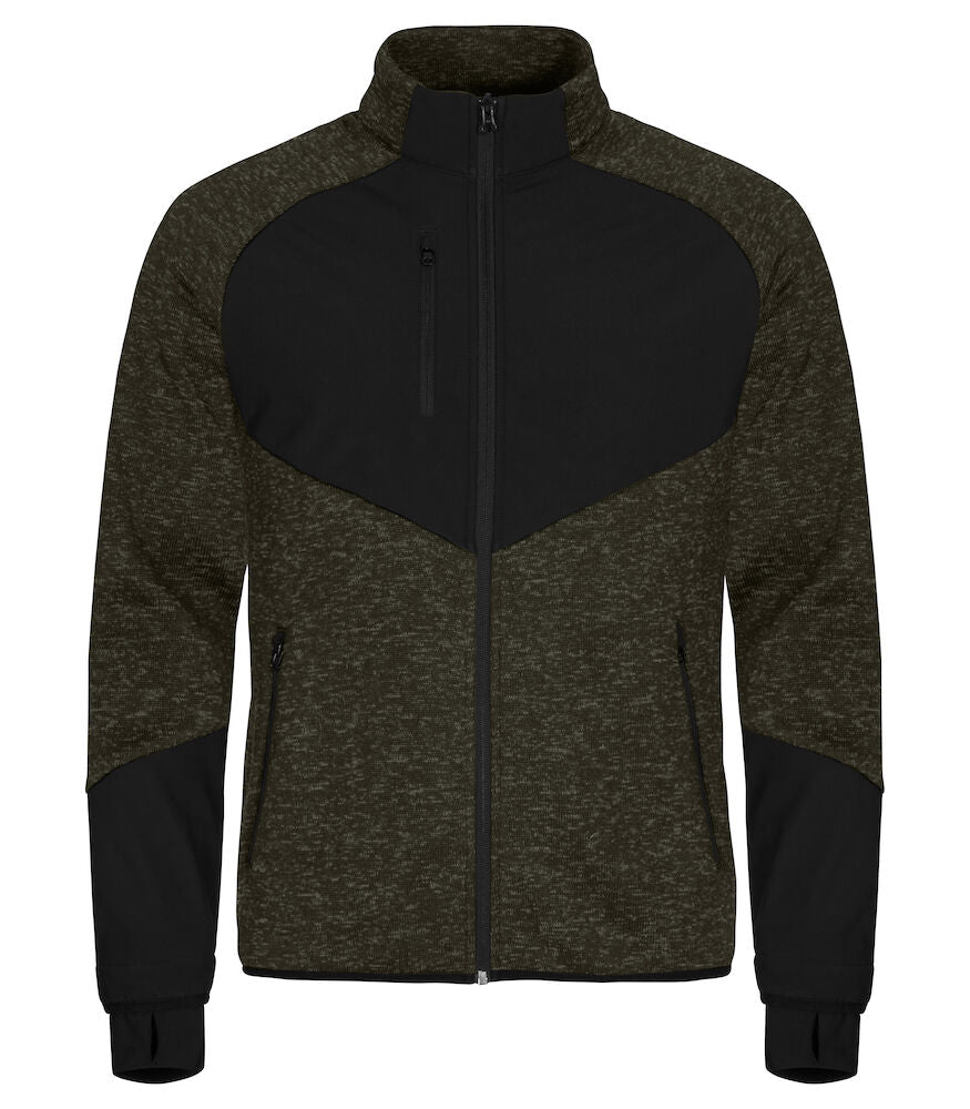 Clique Haines Fleece Jacket | Mens Hybrid Fleece | Softshell Panels | 4 Colours | XS-3XL - Fleece - Logo Free Clothing
