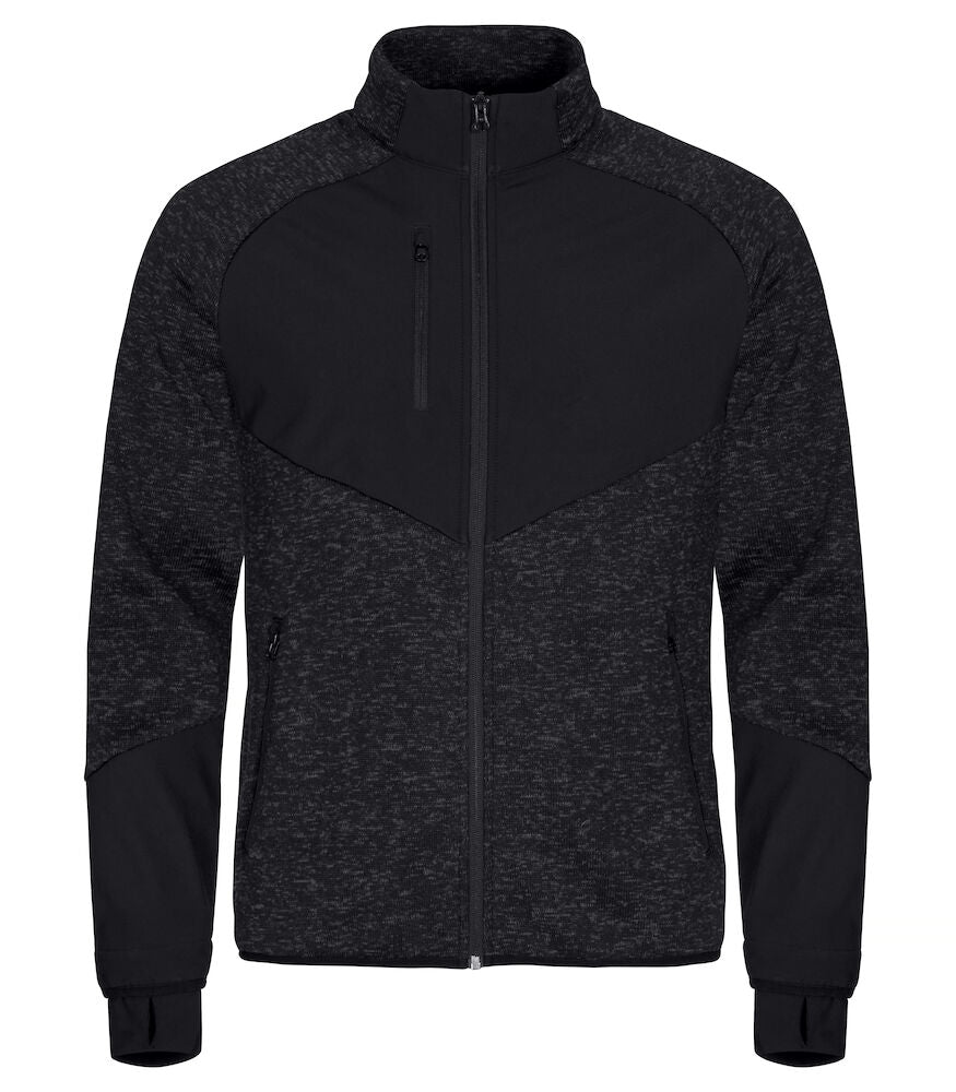 Clique Haines Fleece Jacket | Mens Hybrid Fleece | Softshell Panels | 4 Colours | XS-3XL - Fleece - Logo Free Clothing
