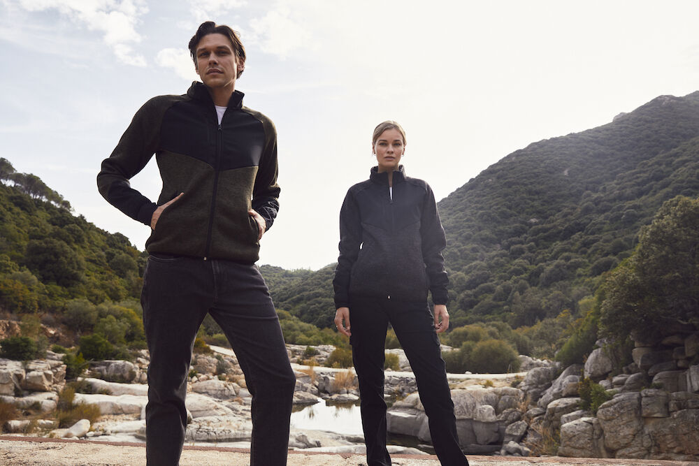 Clique Haines Fleece Jacket | Mens Hybrid Fleece | Softshell Panels | 4 Colours | XS-3XL - Fleece - Logo Free Clothing