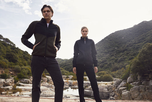 Clique Haines Fleece Jacket | Mens Hybrid Fleece | Softshell Panels | 4 Colours | XS-3XL - Fleece - Logo Free Clothing