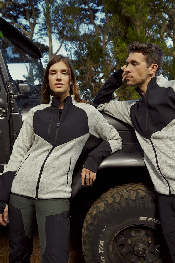 Clique Haines Fleece Jacket | Mens Hybrid Fleece | Softshell Panels | 4 Colours | XS-3XL - Fleece - Logo Free Clothing