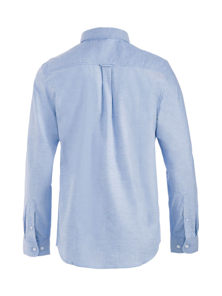 Clique Oxford Mens Long Sleeve Shirt. Pure Cotton Easy Care. 3 Colours. S-4XL - Shirt - Logo Free Clothing