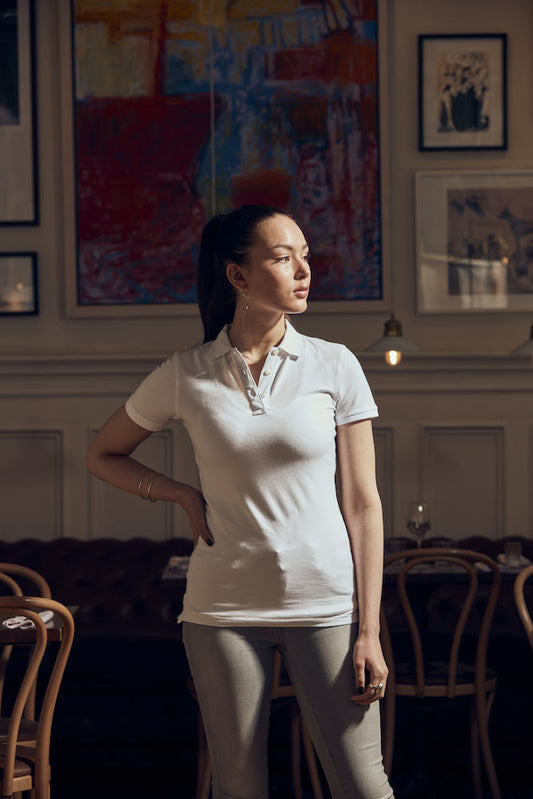 Clique Premium Stretch Ladies Polo Shirt. 12 Colours- XS-2XL - Polo Shirt - Logo Free Clothing