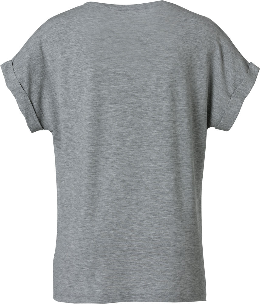 Clique Katy Ladies Loose Fit Tee Shirt. Heavy Cotton Mix. 4 Colours XS-2XL - Tee Shirt - Logo Free Clothing