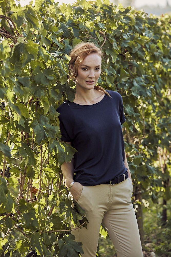 Clique Katy Ladies Loose Fit Tee Shirt. Heavy Cotton Mix. 4 Colours XS-2XL - Tee Shirt - Logo Free Clothing