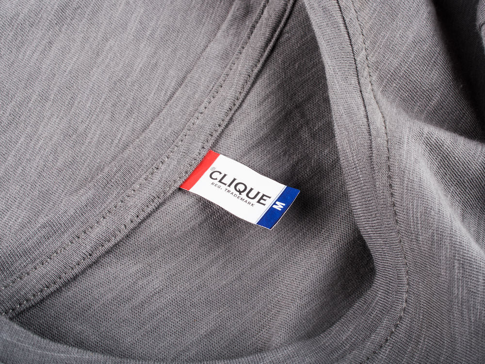 Clique Mens Slub T. Ring Spun Cotton & Pre Shrunk Tee Shirt. 4 Colours XS-2XL - Tee Shirt - Logo Free Clothing