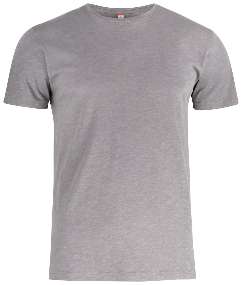Clique Mens Slub T. Ring Spun Cotton & Pre Shrunk Tee Shirt. 4 Colours XS-2XL - Tee Shirt - Logo Free Clothing