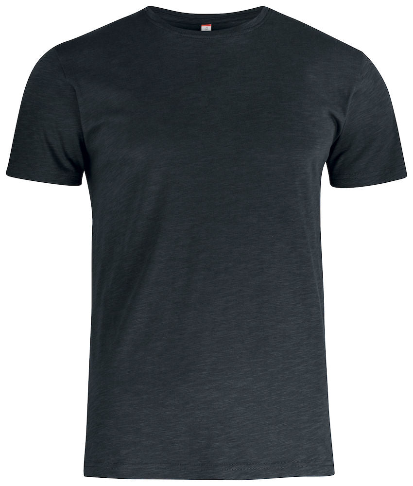 Clique Mens Slub T. Ring Spun Cotton & Pre Shrunk Tee Shirt. 4 Colours XS-2XL - Tee Shirt - Logo Free Clothing