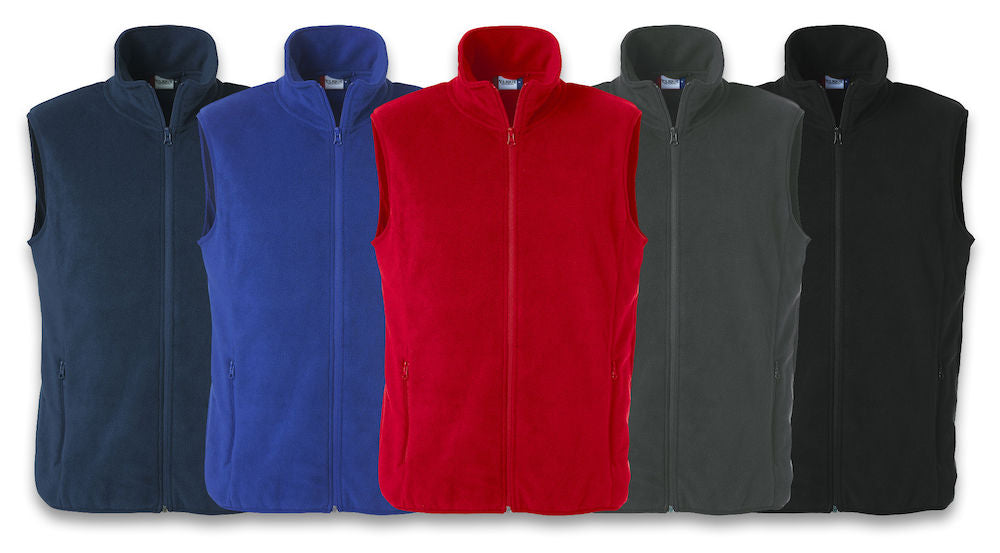 Clique Polar Fleece Gilet. Unisex Fit. 5 Colours. 280gsm Medium Weight. XS-4XL - Gilet - Logo Free Clothing