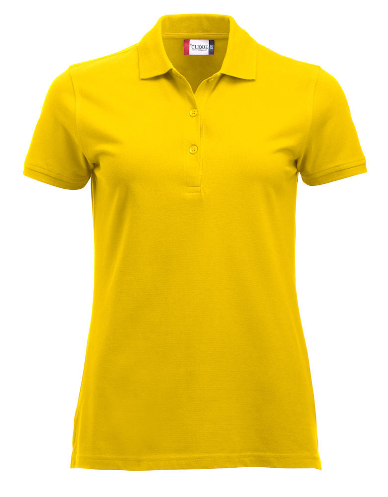 Clique Marion Ladies Short Sleeve Polo Shirt Medium Weight. 17 Colours. XS-2XL. - Polo Shirt - Logo Free Clothing