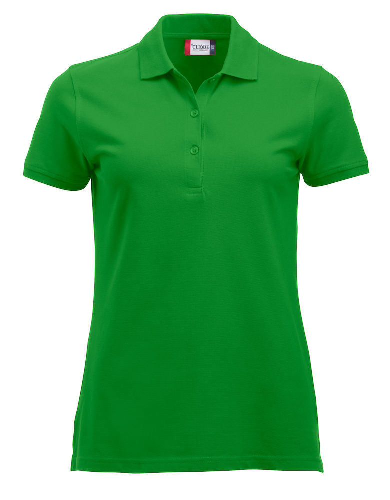 Clique Marion Ladies Short Sleeve Polo Shirt Medium Weight. 17 Colours. XS-2XL. - Polo Shirt - Logo Free Clothing