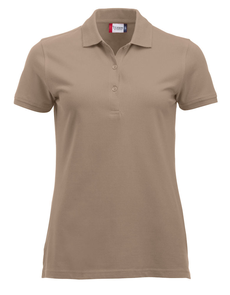 Clique Marion Ladies Short Sleeve Polo Shirt Medium Weight. 17 Colours. XS-2XL. - Polo Shirt - Logo Free Clothing