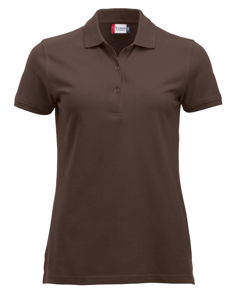 Clique Marion Ladies Short Sleeve Polo Shirt Medium Weight. 17 Colours. XS-2XL. - Polo Shirt - Logo Free Clothing