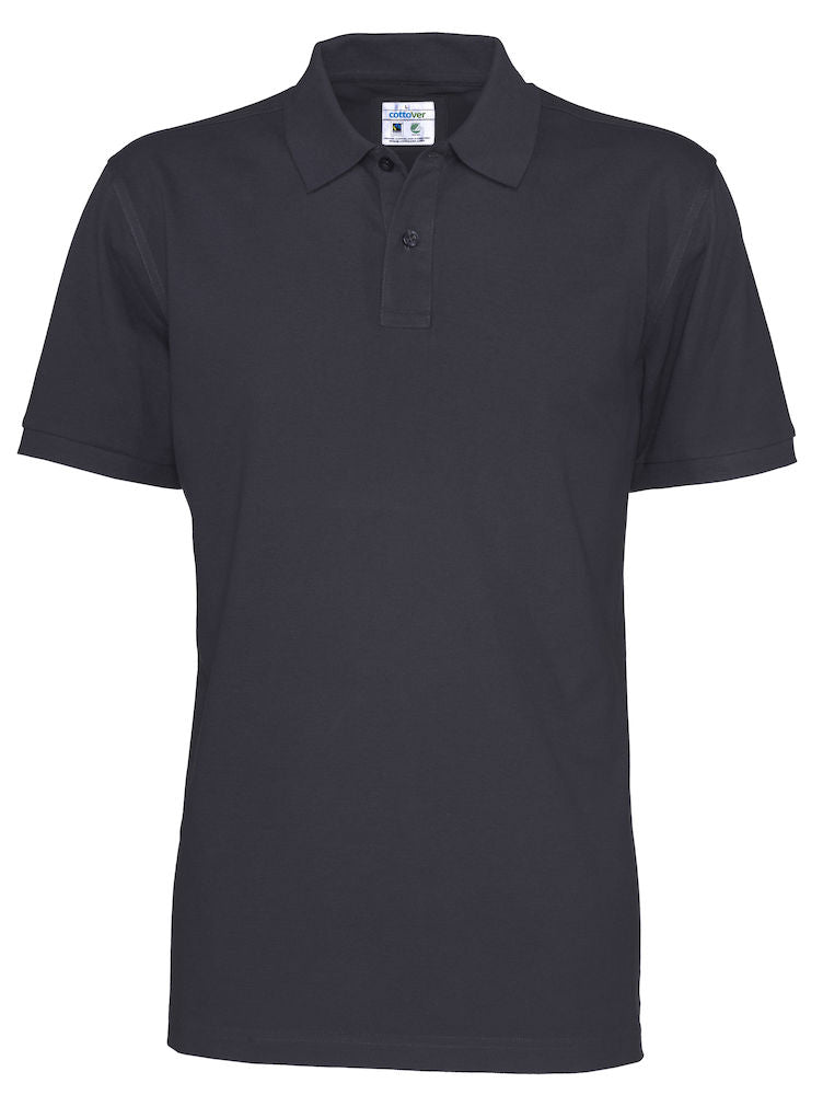 Cottover Mens Organic Cotton Polo Shirt. Fairtrade Eco Pique Polo. 13 Colours S-4XL - Polo Shirt - Logo Free Clothing