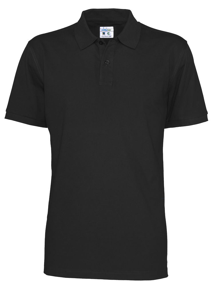 Cottover Mens Organic Cotton Polo Shirt. Fairtrade Eco Pique Polo. 13 Colours S-4XL - Polo Shirt - Logo Free Clothing