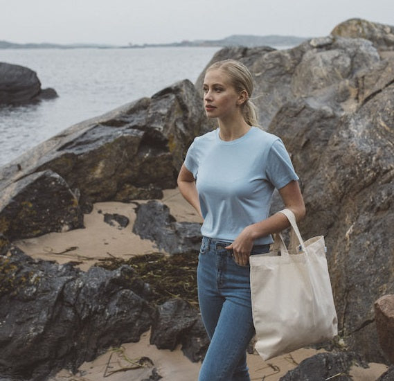 Cottover Ladies Eco Tee Shirt. Fairtrade Organic Cotton. 14 Colours. XS-2XL - Tee Shirt - Logo Free Clothing