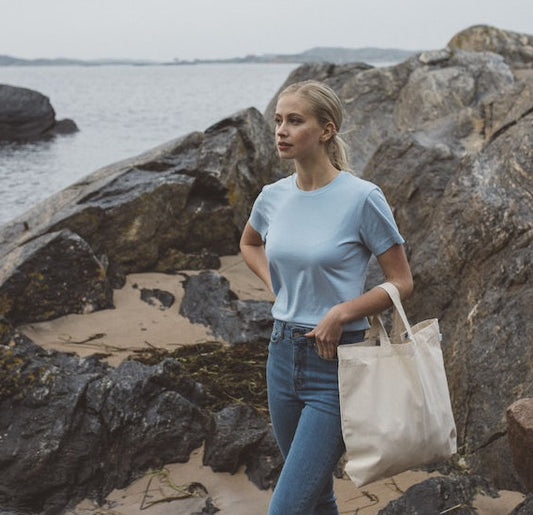 Cottover Ladies Eco Tee Shirt. Fairtrade Organic Cotton. 14 Colours. XS-2XL - Tee Shirt - Logo Free Clothing