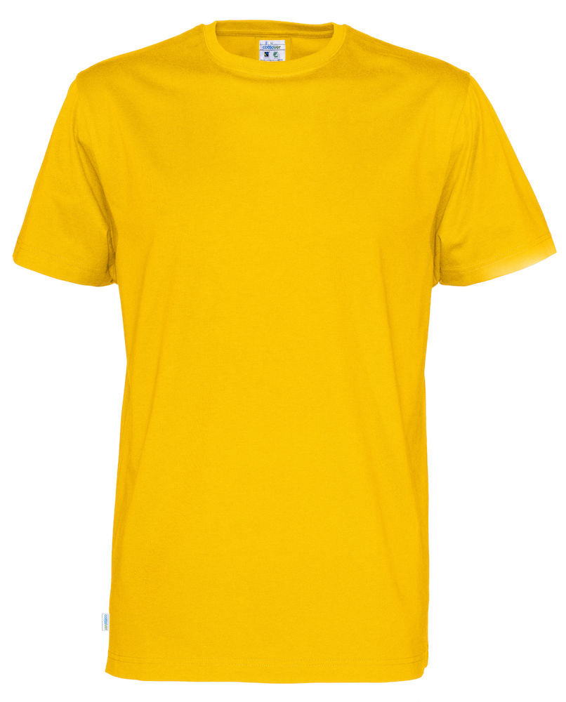 Cottover Mens Eco T Shirt. Fairtrade Organic Cotton. 14 Colours. S-4XL - Tee Shirt - Logo Free Clothing